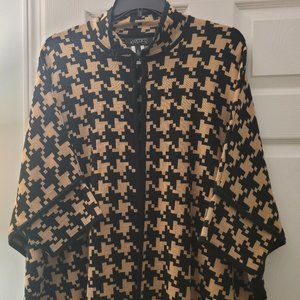 Kasper women's Herringbone XL poncho sweater